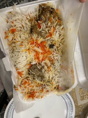 Goat biryani