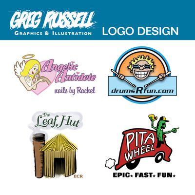 Greg Russell Graphic Design & Illustration logo design