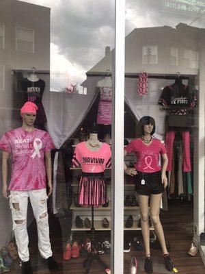 Breast cancer awareness display