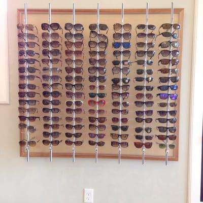 Another display of glasses.