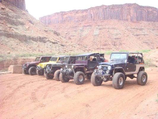 Moab Ut. with customers and friends