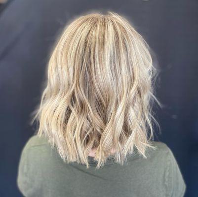 Blonde haircut