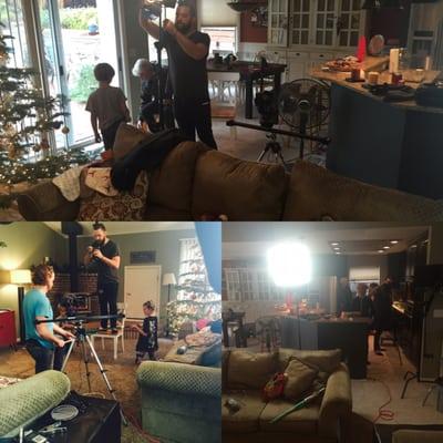 Filming of Russell Cleaning TV Commercial