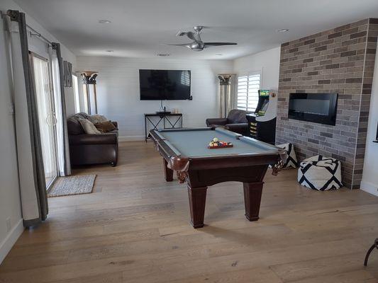 Pool house/game room build