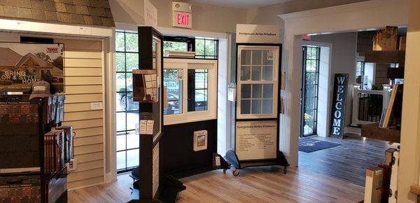 Replacement window design center at our showroom.