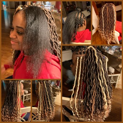 Half Individual & Half Crochet Locs