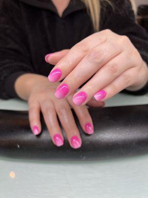 Hot pink ombre