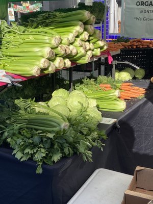 When I see Celery, Carrots, Cabbage and Herbs at the San Francisco Farmers Market my itch to make a hearty soup surfaces.