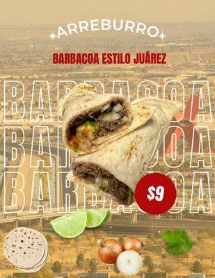 Barbacoa estilo Juárez solo Viernes y Sábado