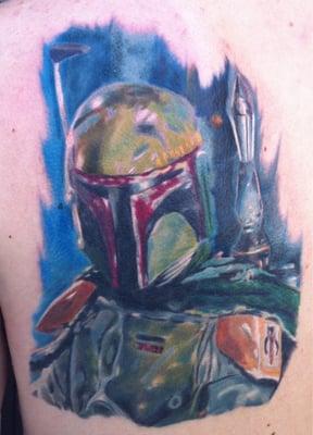 The most feared bounty hunter in the galaxy. Done by John Casey