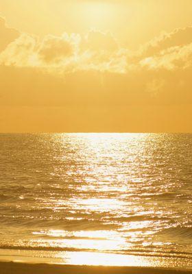 Sunrise at the Grand Isle's Blue Dolphin Inn Beachfront (short jaunt from main cottages, even with a broken toe). September, 2019.