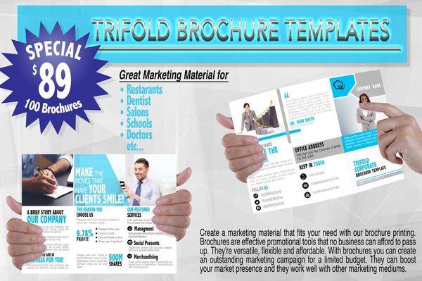 Trifold Brochure Template for $89.00