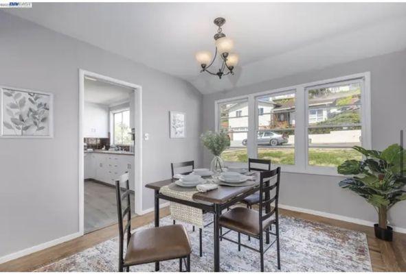 Kitchen staged for one of our amazing client.