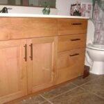 Alder Vanity with white quartz top