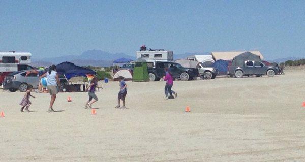 Kids from NOS playing out on the Playa at Black Rock Rendezvous 2017