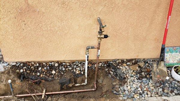 New water service from meter