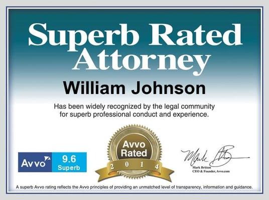 Superb Rated Attorney- AVVO