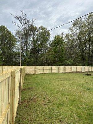 Another outstanding 6ft tall pine privacy Fence!