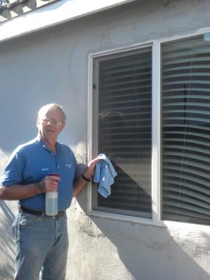 I love cleaning people's homes and getting their windows sparkling clean.