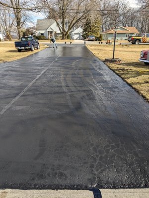 New Sealcoat on driveway