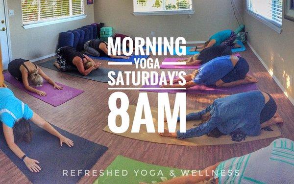 Morning Flow Yoga classes offered in Kihei.