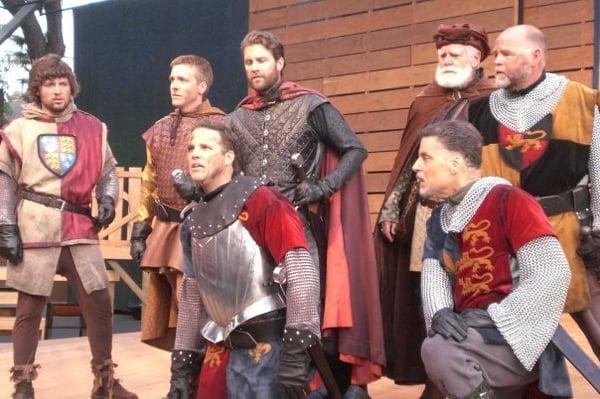 David Denman as Henry, Carl Reggiardo as Gloucester in Henry V, 2008