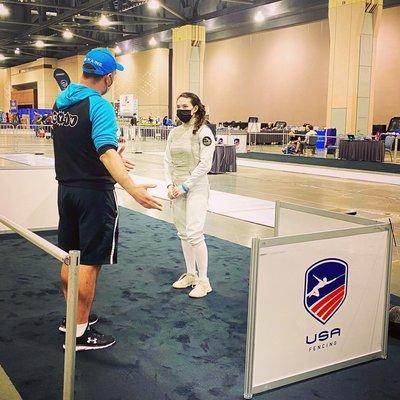 Skylar K scored a Top 16 finish in the Div 1 WF Championship. 

 Cheers to all our Maximum fencers who competed at USFA Summer Nationals!