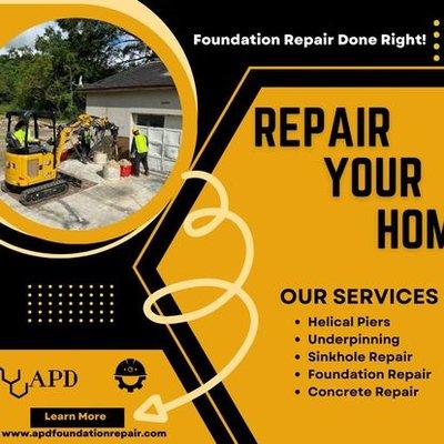 We offer many services for your home's foundation needs.