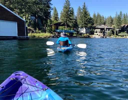 Another day kayaking with John