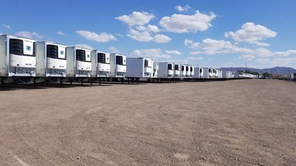 Large selection of Reefer trailers for rent, lease, or sale.