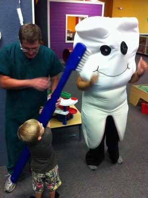 Tina the Tooth explains the importance of great dental health.