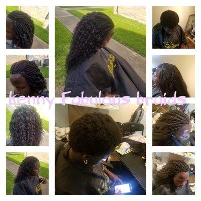 Medium micro braids #summer braids