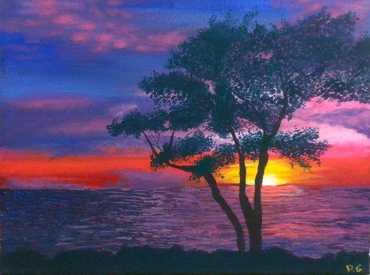 Age 16 "Sunset" Acrylic