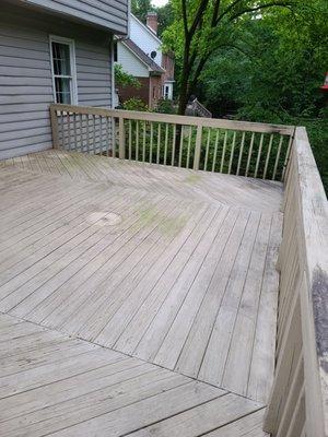 The deck before pic.