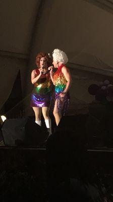 Two performers at Kzoo Pride 2019