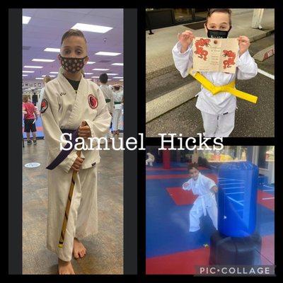 Samuel at Karate class