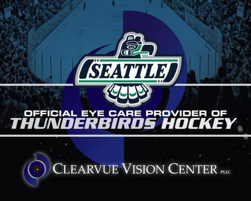 Clearvue Vision Center is proud to be the Official Eye Care Provider of the Seattle Thunderbirds