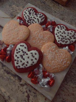 Jumbo Heart Cookie Platter