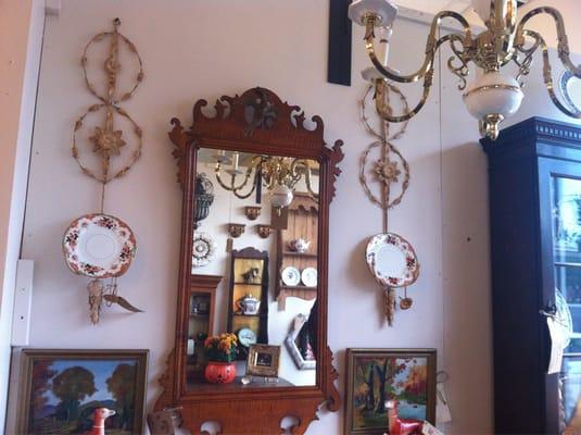 Beautiful mirror and iron plate holders