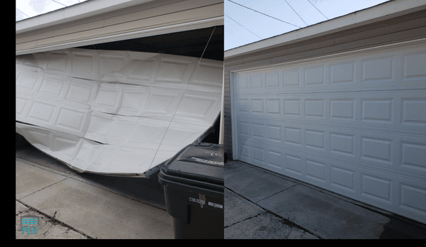 Garage door replaced