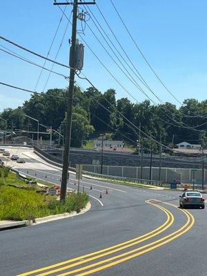 Overpass to Livingston Rd side of 210 N Dental office is first right after light