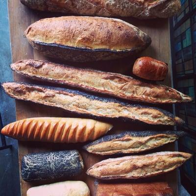 Artisan breads, amazing tasting and so beautiful.