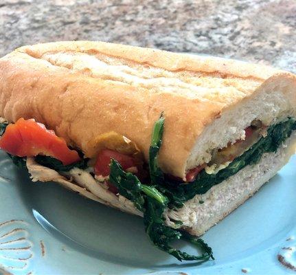 #11. Roast pork, broccoli rabe, provolone and hot peppers. So good I nearly passed out!