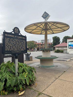 The Hot Springs Jug Fountain is located near the Hot Springs Visitor Center at 629 Central Ave.