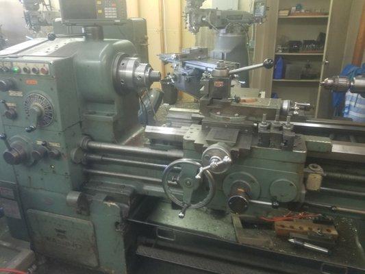 Lathe with digital readout
 view 2