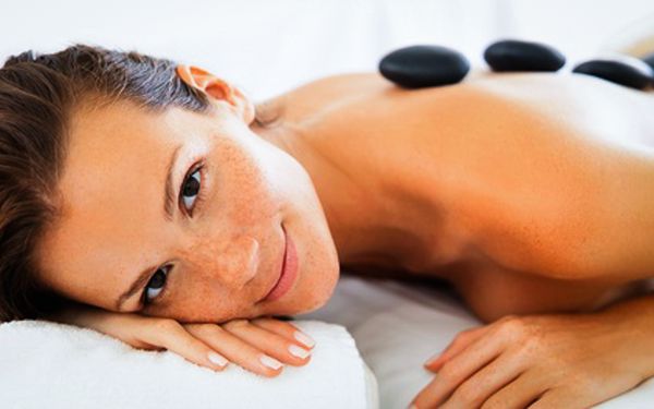 Woman Hot Stone Treatment