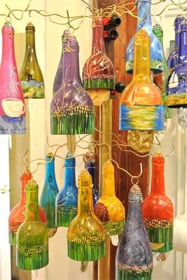 Handmade Recycled Bottle Wind Chimes