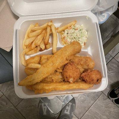 4 Piece Batter Dipped Fish Meal