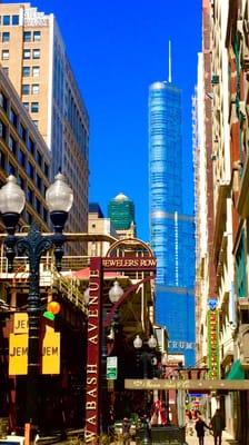 View from Jeweler's Row looking north at the Trump 4.26.15