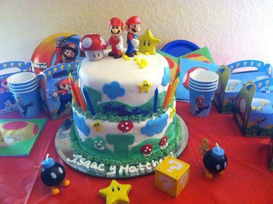 Mario Brothers Birthday cake